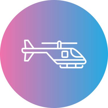 Helikopter simge vektör çizim