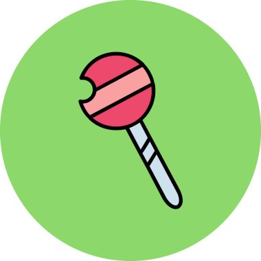 - Şeker. Web simgesi basit illüstrasyon