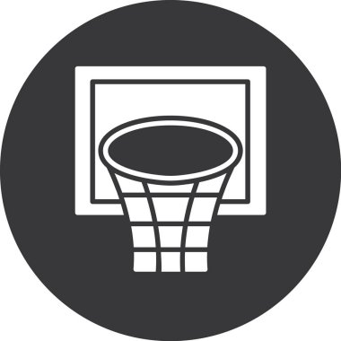 Basketbol oyunu simgesi ana hatları biçiminde