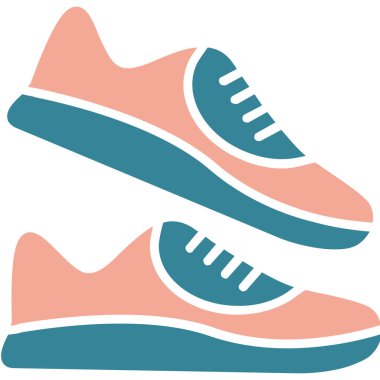 Ayakkabı. Web simgesi basit illüstrasyon