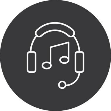 müzik notu vektör simgesi