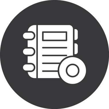 Belge. Web simgesi basit illüstrasyon