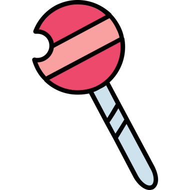 Lolipop. Web simgesi basit illüstrasyon
