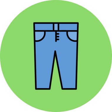 pantolon simgesi vektör illüstrasyonu