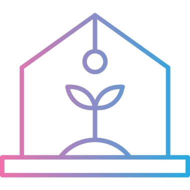 Bir ev simgesinin vektör illüstrasyonu