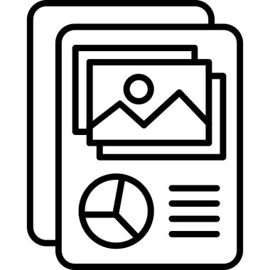 Belge. Web simgesi basit illüstrasyon