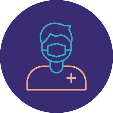 Vektör Avatar Simgesi illüstrasyonu