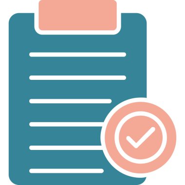 Belge. Web simgesi basit illüstrasyon