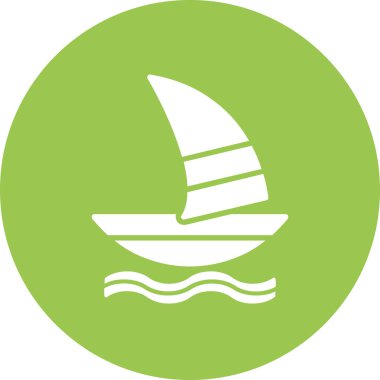 Gemi. Web simgesi basit illüstrasyon