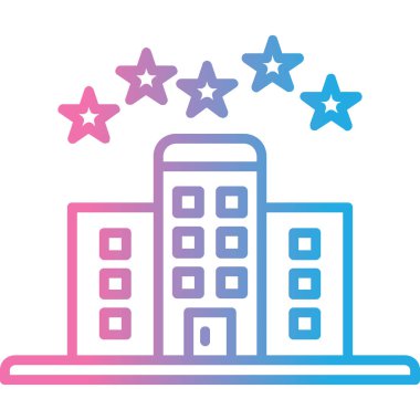 modern yapı ikonu vektör illüstrasyonu