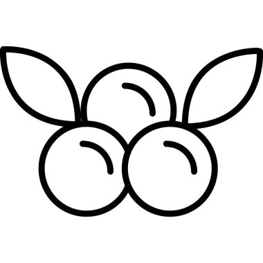 meyve ikonu vektör illüstrasyonu