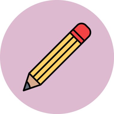 Kalem. Web simgesi basit illüstrasyon