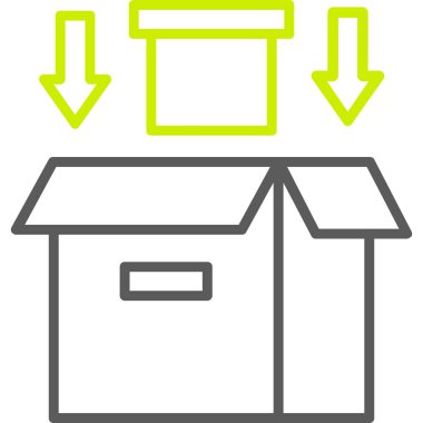 Bir ev simgesinin vektör illüstrasyonu