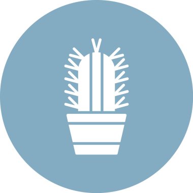 Kaktüs. Web simgesi basit illüstrasyon