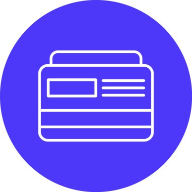 Banka. Web simgesi basit illüstrasyon