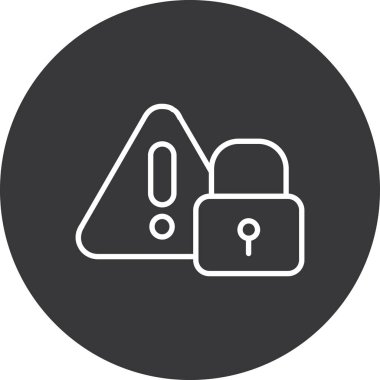 Modern b 'nin vektör illüstrasyonu kilit simgesinden yoksun