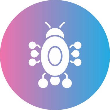 Böcek simgesinin vektör illüstrasyonu