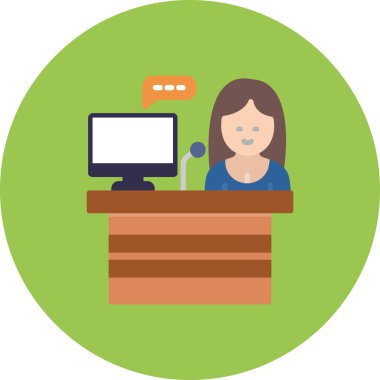 ofis masası vektör simgesi