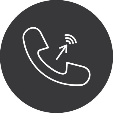 Çağrı. Web simgesi basit illüstrasyon