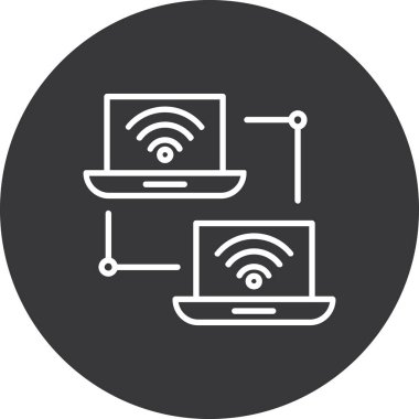 Wifi simgesi, vektör illüstrasyonu