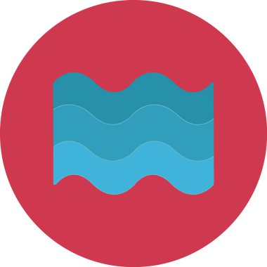 Mavi daire simgesinin vektör illüstrasyonu