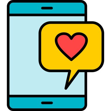 Akıllı telefon. Web simgesi basit illüstrasyon