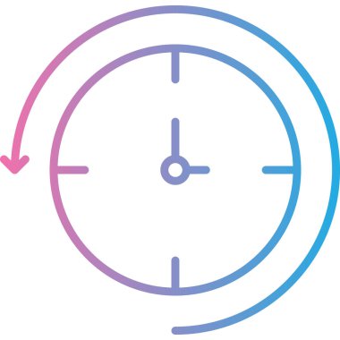 Zaman modern simgesinin vektör illüstrasyonu