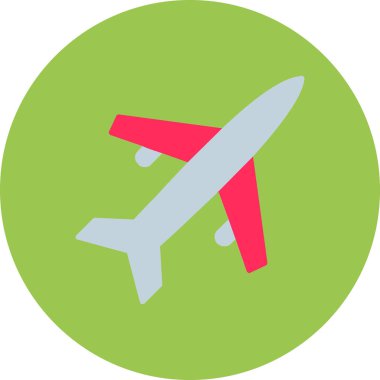 Uçak. Web simgesi basit illüstrasyon