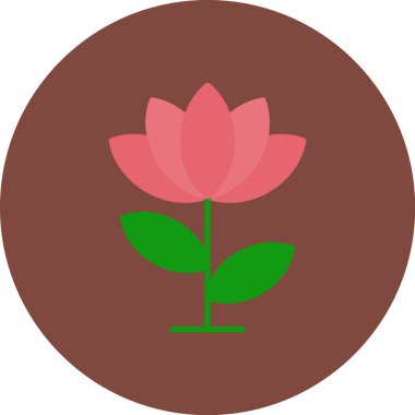 Çiçek. Web simgesi basit tasarım