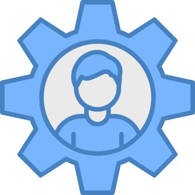 iş adamı dişli simgesi