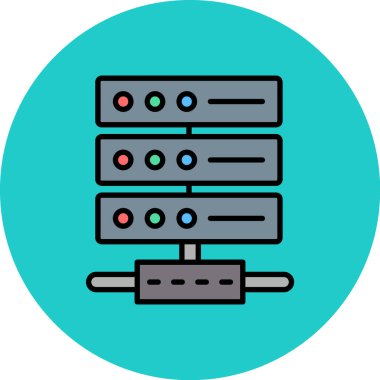 veri sunucusu simgesi. vektör illüstrasyonu