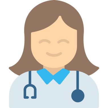 hemşire kadın doktor simgesi