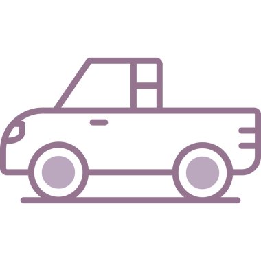 araba simgesi vektör illüstrasyonu