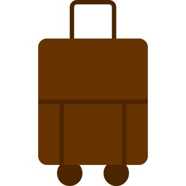 bavul seyahat izole simgesi
