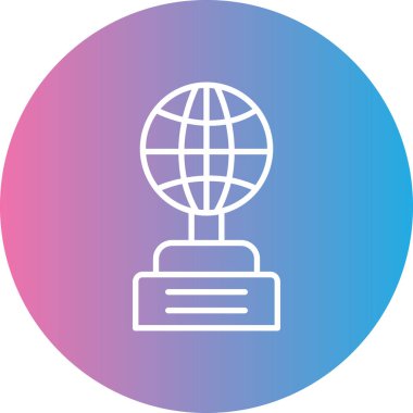 Dünya küresi. Basit resimleme