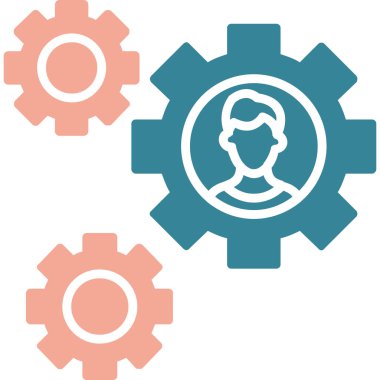 Dişliler. Web simgesi basit illüstrasyon