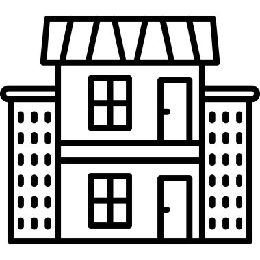 ev simgesini, basit vektör çizim