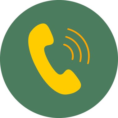 Telefon simgesi vektör illüstrasyonu