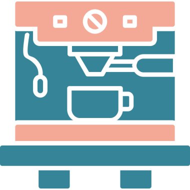 Kahve makinesi. Basit resimleme