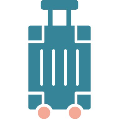 bagaj web simgesi, basit illüstrasyon