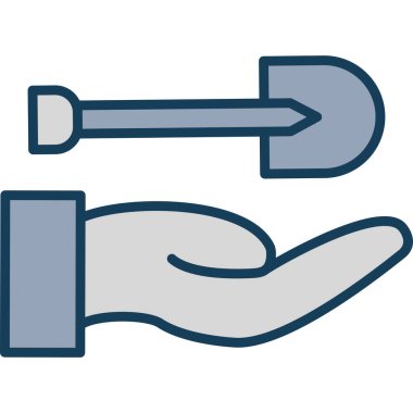 El ele tutuşan anahtar vektör illüstrasyonu