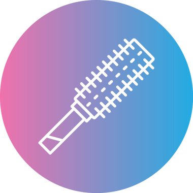 Beyzbol sopası ikonu. ince daire tasarımı. vektör illüstrasyonu.