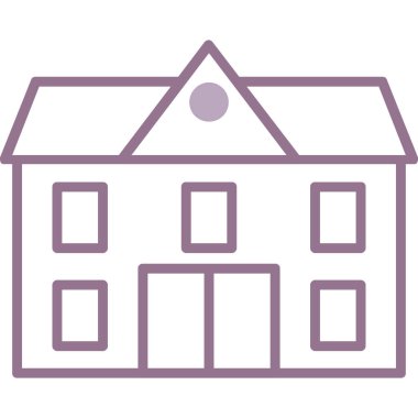 Ev simgesi vektör illüstrasyonu