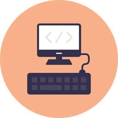 web kodlama kutsal kişilerin resmi, vektör çizim.