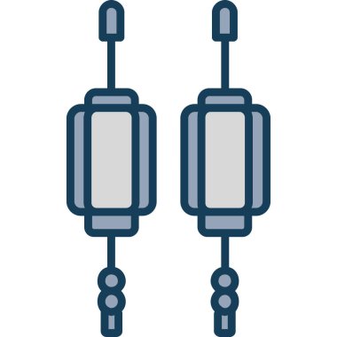 iki ip simgesi vektör illüstrasyonu