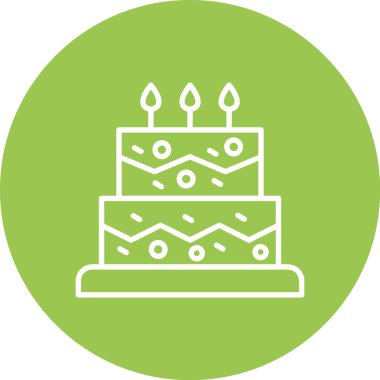 kek ikonu vektör illüstrasyonu