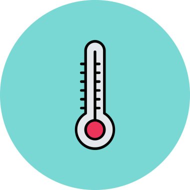 Termometre simgesinin vektör illüstrasyonu