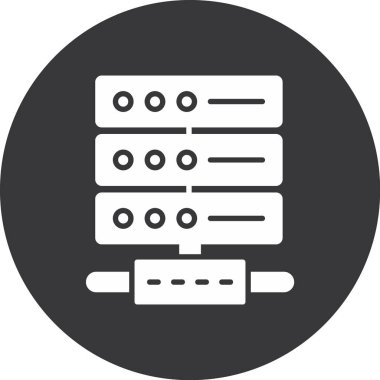 Moda biçimi izole edilmiş arkaplanda sunucu simgesi