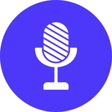 mikrofon simgesi, vektör illüstrasyon tasarımı