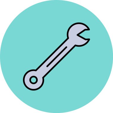 İngiliz anahtarı. simge simgesi basit illüstrasyon